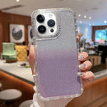 Custodia per telefono a copertura totale in TPU + PC + carta glitterata, For iPhone 14 Pro, For iPhone 14 Pro Max, For iPhone 13 Pro Max, For iPhone 13 Pro