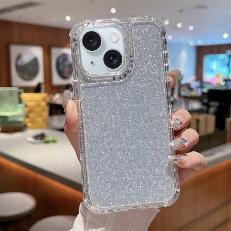 Custodia TPU e PC glitterata per iPhone 15 Pro Max