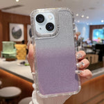 Custodia TPU e PC glitterata per iPhone 15 Pro Max