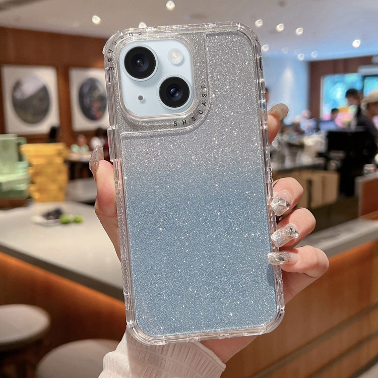 Custodia TPU e PC glitterata per iPhone 15 Pro Max