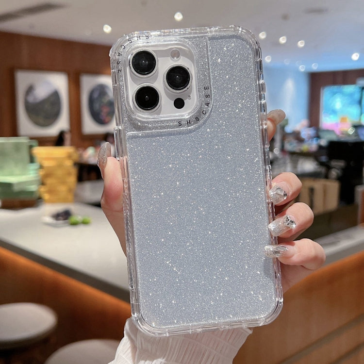 Custodia TPU e PC glitterata per iPhone 15 Pro Max