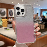 Custodia per telefono a copertura totale in TPU + PC + carta glitterata, For iPhone 16 Pro Max, For iPhone 16 Pro, For iPhone 16 Plus, For iPhone 16