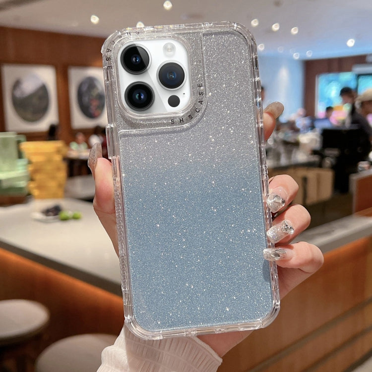 Custodia per telefono a copertura totale in TPU + PC + carta glitterata, For iPhone 14 Pro, For iPhone 14 Pro Max, For iPhone 13 Pro Max, For iPhone 13 Pro