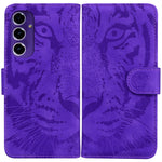 Custodia per telefono in pelle con motivo in rilievo di tigre, For Samsung Galaxy A26 5G, For Samsung Galaxy A16 5G, For Samsung Galaxy A25 5G / A25e JP Edition