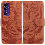 Custodia per telefono in pelle con motivo in rilievo di tigre, For Samsung Galaxy A26 5G, For Samsung Galaxy A16 5G, For Samsung Galaxy A25 5G / A25e JP Edition