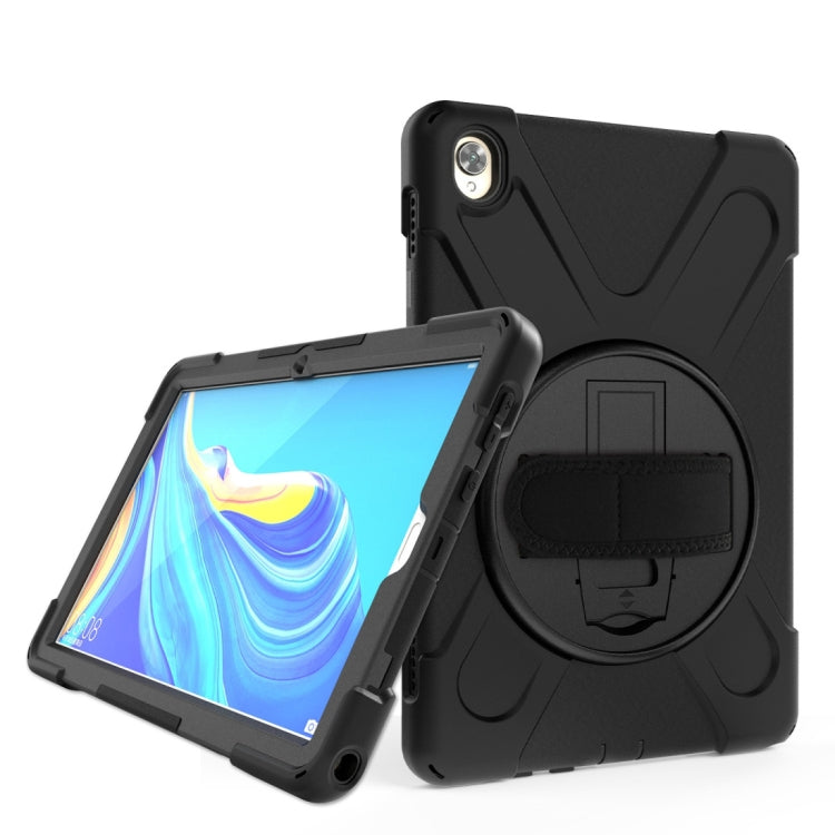 Custodia in silicone con cinturino per tablet Huawei e iPad Mini
