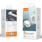 Caricabatterie rapido USB LDNIO QC3.0 18W con cavo 8 pin