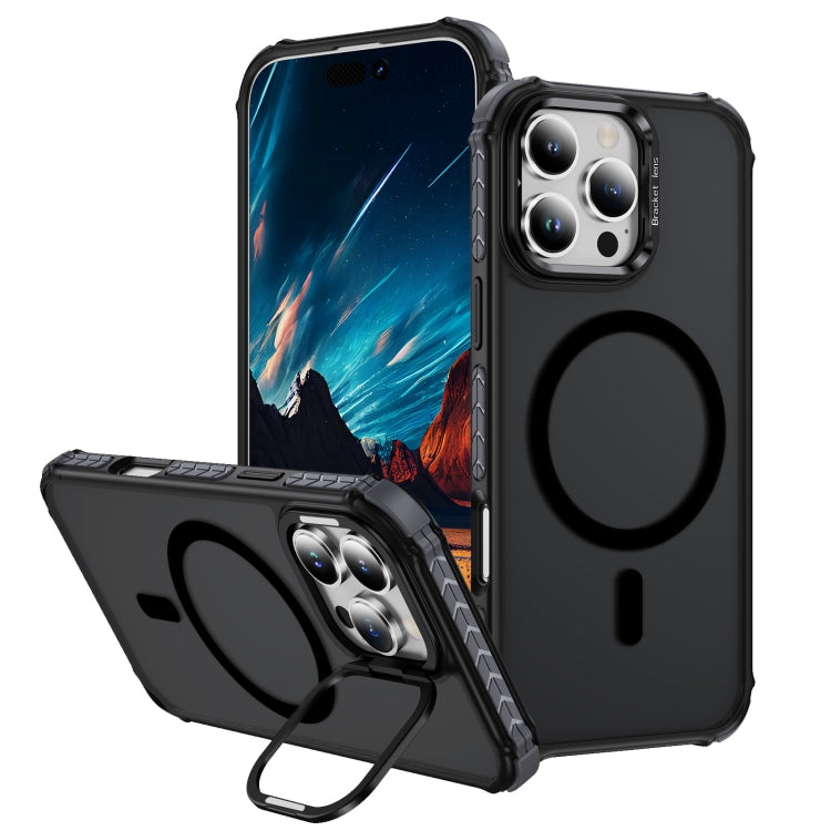 Custodia per telefono con supporto per obiettivo MagSafe Rainbow Series Skin Feel, For iPhone 16 Pro Max, For iPhone 16 Pro, For iPhone 16 Plus, For iPhone 16
