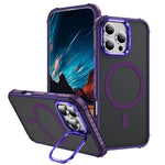 Custodia per telefono con supporto per obiettivo MagSafe Rainbow Series Skin Feel, For iPhone 16 Pro Max, For iPhone 16 Pro, For iPhone 16 Plus, For iPhone 16