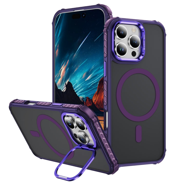 Custodia per telefono con supporto per obiettivo MagSafe Rainbow Series Skin Feel, For iPhone 16 Pro Max, For iPhone 16 Pro, For iPhone 16 Plus, For iPhone 16