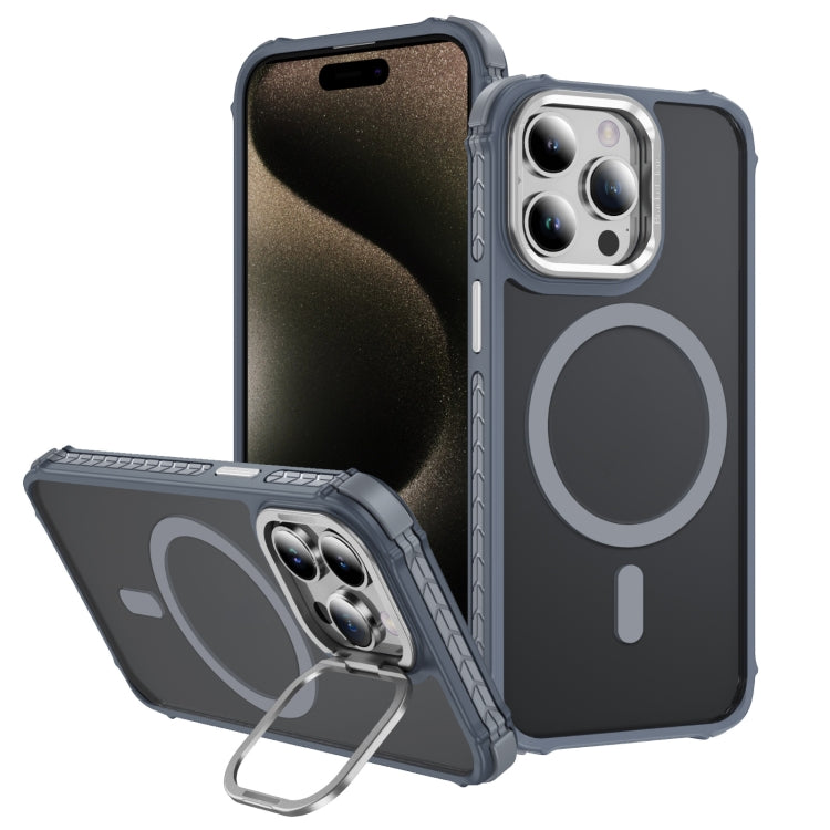 Custodia per telefono con supporto per obiettivo MagSafe Rainbow Series Skin Feel, For iPhone 15 Pro Max, For iPhone 15 Pro, For iPhone 15 Plus, For iPhone 15