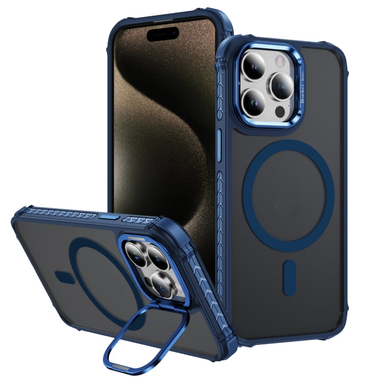 Custodia per telefono con supporto per obiettivo MagSafe Rainbow Series Skin Feel, For iPhone 15 Pro Max, For iPhone 15 Pro, For iPhone 15 Plus, For iPhone 15