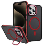 Custodia per telefono con supporto per obiettivo MagSafe Rainbow Series Skin Feel, For iPhone 15 Pro Max, For iPhone 15 Pro, For iPhone 15 Plus, For iPhone 15