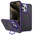 Custodia per telefono con supporto per obiettivo MagSafe Rainbow Series Skin Feel, For iPhone 15 Pro Max, For iPhone 15 Pro, For iPhone 15 Plus, For iPhone 15