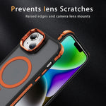 Custodia per telefono con supporto per obiettivo MagSafe Rainbow Series Skin Feel, For iPhone 14 Plus, For iPhone 14, For iPhone 14 Pro, For iPhone 14 Pro Max