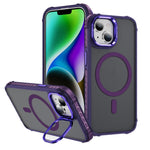 Custodia per telefono con supporto per obiettivo MagSafe Rainbow Series Skin Feel, For iPhone 14 Plus, For iPhone 14, For iPhone 14 Pro, For iPhone 14 Pro Max