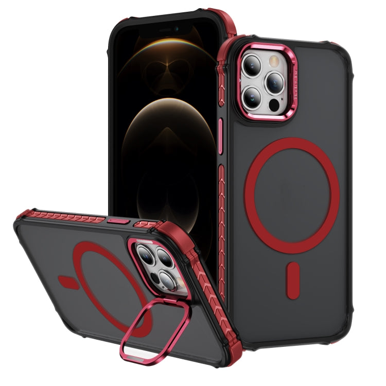 Custodia per telefono con supporto per obiettivo MagSafe Rainbow Series Skin Feel, For iPhone 13, For iPhone 12 Pro Max, For iPhone 12 Pro, For iPhone 11