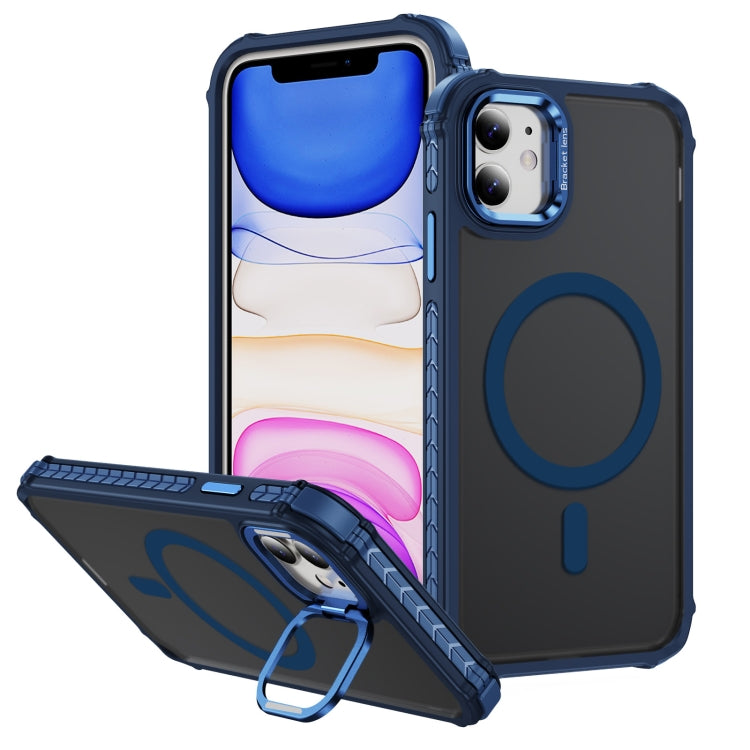 Custodia per telefono con supporto per obiettivo MagSafe Rainbow Series Skin Feel, For iPhone 13, For iPhone 12 Pro Max, For iPhone 12 Pro, For iPhone 11