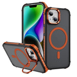 Custodia per telefono con supporto per obiettivo MagSafe Rainbow Series Skin Feel, For iPhone 15 Pro Max, For iPhone 15 Pro, For iPhone 15 Plus, For iPhone 15