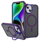 Custodia per telefono con supporto per obiettivo MagSafe Rainbow Series Skin Feel, For iPhone 15 Pro Max, For iPhone 15 Pro, For iPhone 15 Plus, For iPhone 15
