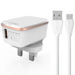 Caricabatterie rapido USB LDNIO QC3.0 18W con cavo Micro USB 1 m