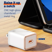 LDNIO A1508C PD30W Caricabatterie rapido USB-C / Type-C con cavo Type-C da 1 m