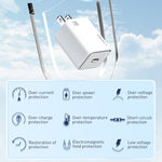 LDNIO A1508C Caricabatterie rapido USB-C 30W con cavo Type-C