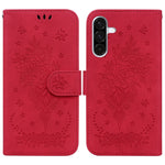 Custodia per telefono in pelle goffrata con farfalla e rosa, For Samsung Galaxy A26 5G, For Samsung Galaxy A16 5G, For Samsung Galaxy A25 5G / A25e JP Edition