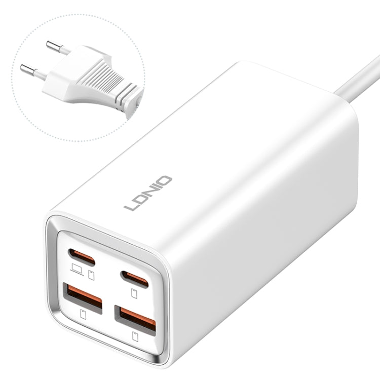LDNIO A4610C PD65W Caricabatterie rapido USB-C / Type-C + USB, lunghezza cavo: 1,5 m, EU Plug·, A4610C (UK Plug), US Plug