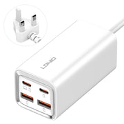 LDNIO A4610C PD65W Caricabatterie rapido USB-C / Type-C + USB, lunghezza cavo: 1,5 m, EU Plug·, A4610C (UK Plug), US Plug