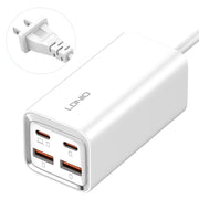 LDNIO A4610C PD65W Caricabatterie rapido USB-C / Type-C + USB, lunghezza cavo: 1,5 m, EU Plug·, A4610C (UK Plug), US Plug