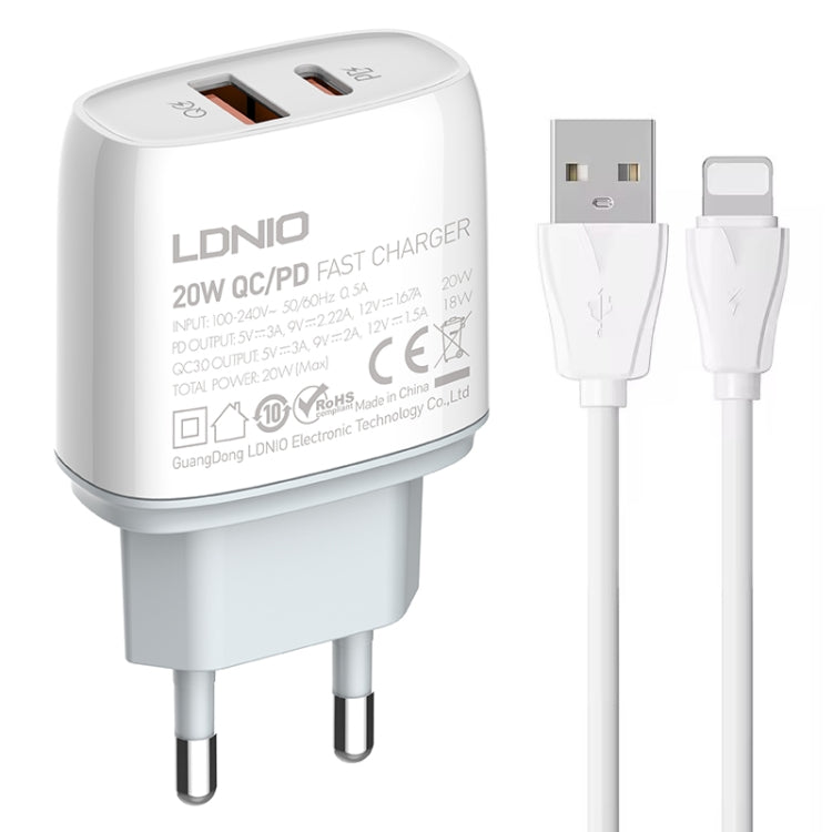 Caricabatterie rapido LDNIO Q229 QC3.0 PD20W USB Type-C