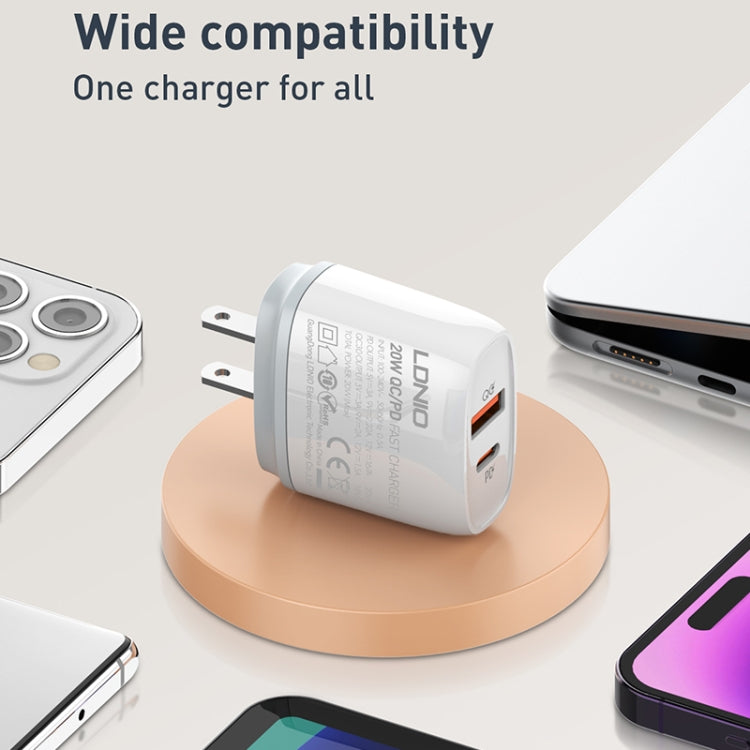Caricabatterie rapido LDNIO Q229 QC3.0 PD20W USB Type-C
