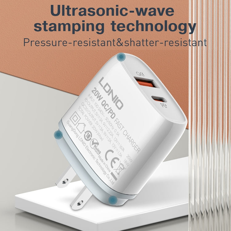 Caricabatterie rapido LDNIO Q229 QC3.0 PD20W USB Type-C