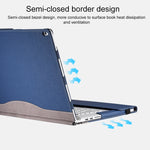 Custodia protettiva per laptop in pelle PU con supporto per schermo, For Microsoft Surface Book 3 / 2 / 1 13.5 inch, For Microsoft Surface Book 3 / 2 15 inch, For Microsoft Surface Book 2 13.5 inch, For Microsoft Surface Book 2 15 inch                 ...
