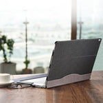Custodia protettiva per laptop in pelle PU con supporto per schermo, For Microsoft Surface Book 3 / 2 / 1 13.5 inch, For Microsoft Surface Book 3 / 2 15 inch, For Microsoft Surface Book 2 13.5 inch, For Microsoft Surface Book 2 15 inch                 ...