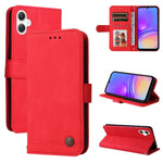 Custodia per telefono in pelle con bottone in metallo e motivo albero della vita Skin Feel, For Galaxy A06 4G / 5G, For Galaxy A36 5G / A56 5G, For Galaxy A25 5G Japan Version / A25e