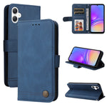 Custodia per telefono in pelle con bottone in metallo e motivo albero della vita Skin Feel, For Galaxy A06 4G / 5G, For Galaxy A36 5G / A56 5G, For Galaxy A25 5G Japan Version / A25e