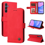 Custodia per telefono in pelle con bottone in metallo e motivo albero della vita Skin Feel, For Galaxy A57 5G, For Galaxy A37 5G, For Galaxy A27 5G, For Galaxy A17 / A26 / A16 5G