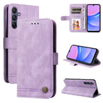 Custodia per telefono in pelle con bottone in metallo e motivo albero della vita Skin Feel, For Galaxy A57 5G, For Galaxy A37 5G, For Galaxy A27 5G, For Galaxy A17 / A26 / A16 5G