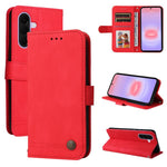 Custodia per telefono in pelle con bottone in metallo e motivo albero della vita Skin Feel, For Galaxy A57 5G, For Galaxy A37 5G, For Galaxy A27 5G, For Galaxy A17 / A26 / A16 5G