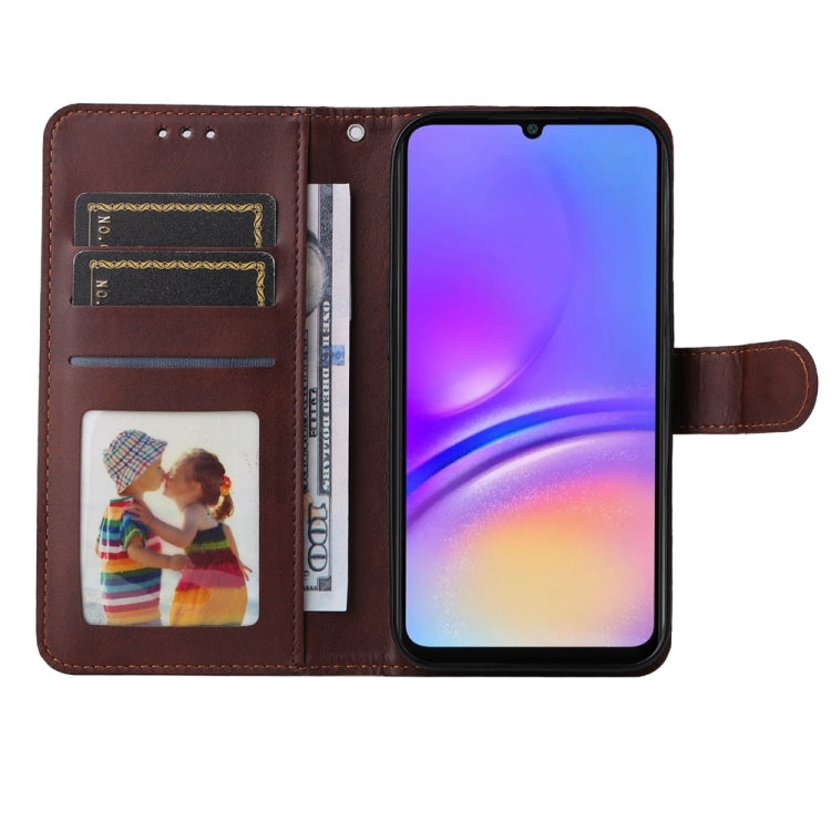 Custodia per telefono con flip in pelle di vitello con texture classica, For Galaxy A06 4G / 5G, For Galaxy A56 5G, For Galaxy A36 5G, For Galaxy A25 5G Japan Version / A25e