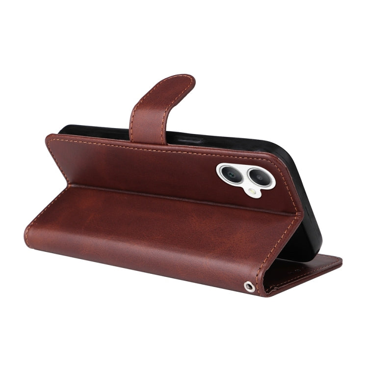 Custodia per telefono con flip in pelle di vitello con texture classica, For Galaxy A06 4G / 5G, For Galaxy A56 5G, For Galaxy A36 5G, For Galaxy A25 5G Japan Version / A25e