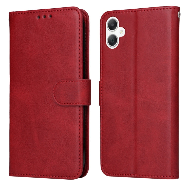 Custodia per telefono con flip in pelle di vitello con texture classica, For Galaxy A06 4G / 5G, For Galaxy A56 5G, For Galaxy A36 5G, For Galaxy A25 5G Japan Version / A25e