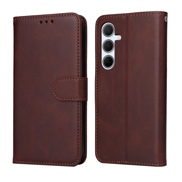 Custodia per telefono con flip in pelle di vitello con texture classica, For Galaxy A06 4G / 5G, For Galaxy A56 5G, For Galaxy A36 5G, For Galaxy A25 5G Japan Version / A25e