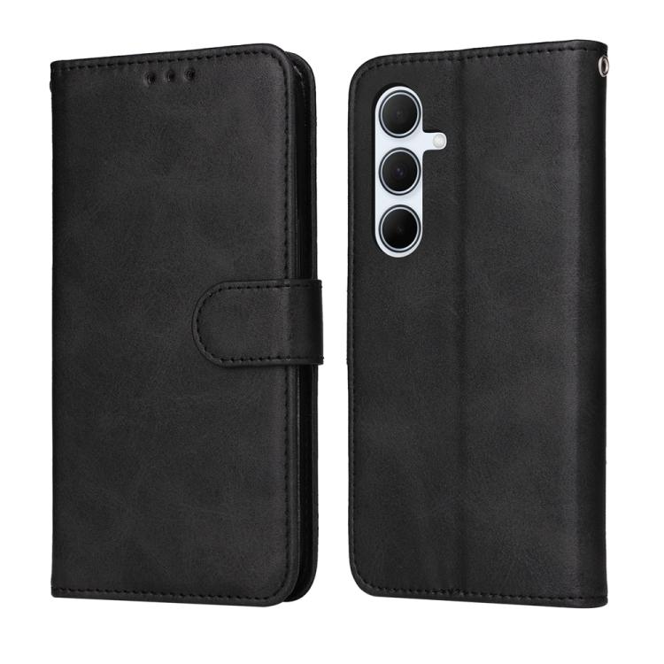 Custodia per telefono con flip in pelle di vitello con texture classica, For Galaxy A06 4G / 5G, For Galaxy A56 5G, For Galaxy A36 5G, For Galaxy A25 5G Japan Version / A25e