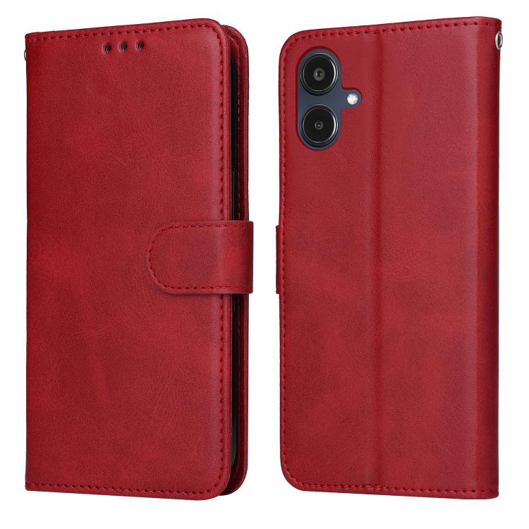 Custodia per telefono con flip in pelle di vitello con texture classica, For Galaxy A06 4G / 5G, For Galaxy A56 5G, For Galaxy A36 5G, For Galaxy A25 5G Japan Version / A25e