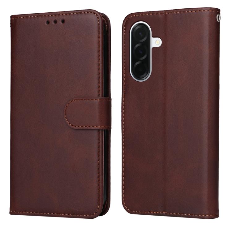 Custodia per telefono con flip in pelle di vitello con texture classica, For Galaxy A57 5G, For Galaxy A37 5G, For Galaxy A27 5G, For Galaxy A17 / A26 / A16 5G