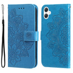 Custodia per telefono in pelle con stampa a fiori a sette petali, For Galaxy A06 4G / 5G, For Galaxy A36 5G / A56 5G, For Galaxy A25 5G Japan Version / A25e