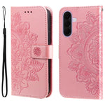 Custodia per telefono in pelle con stampa a fiori a sette petali, For Galaxy A57 5G, For Galaxy A37 5G, For Galaxy A27 5G, For Galaxy A17 / A26 / A16 5G